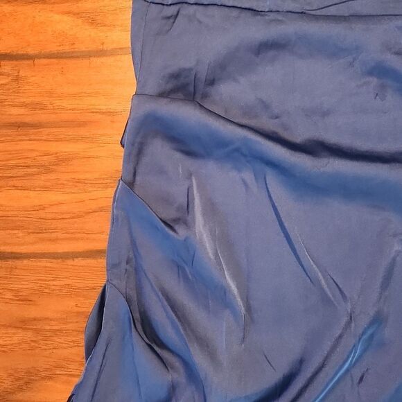 5/$15 Pretty Garden New with tag, women's medium royal blue asymmetric dress - Picture 6 of 6